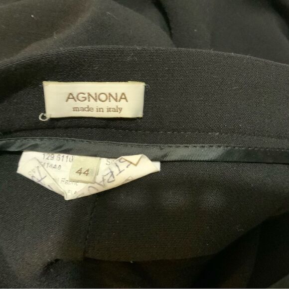 AGNONA made in Italy Womens Black Trousers Pants sz 44 $650 - Picture 7 of 7